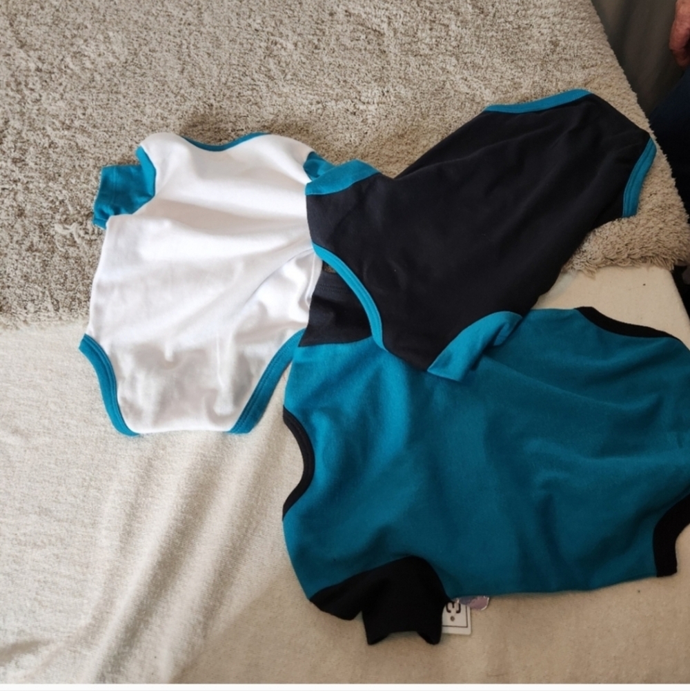 San Jose Sharks Pack of 3 Onesies - NB 6-9 MO - Picture 12 of 12